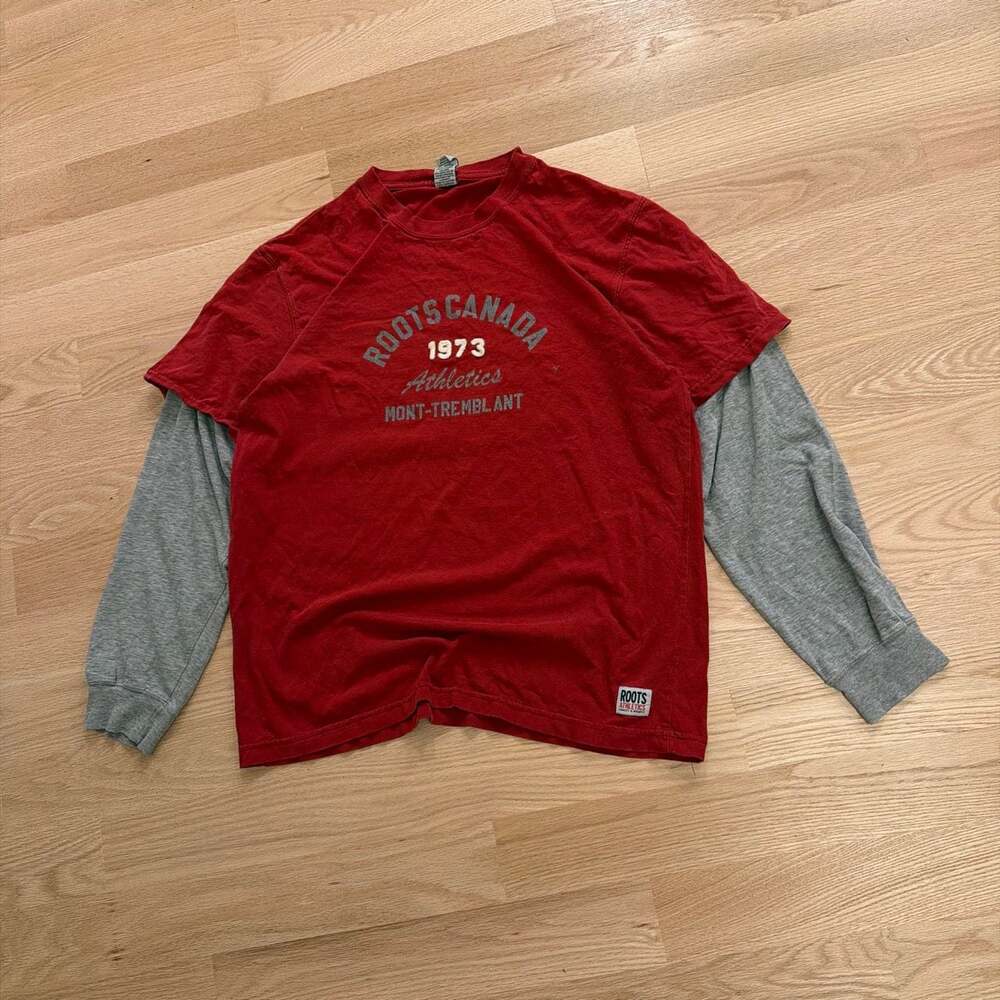 Roots Canada Athletics 1973 Mont-Tremblant Long Sleeve Layered T-Shirt
